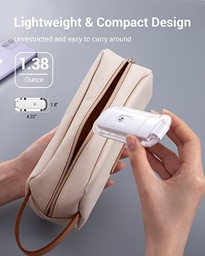 DEWENWILS Book Reading Light with Clip, USB Rechargeable Booklight for Reading in Bed, Eye Care LED Book Lamp for Kids, Bookworms,2 Brightness Levels (White)