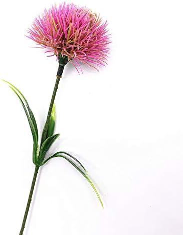 CATTREE Artificial Dandelion Flowers, Plastic Plants Shrubs Bushes Fake Grass Wedding Indoor Outdoor Home Garden Verandah Centerpieces Arrangements Party Decoration Planting Filler - Pink 10 Pcs