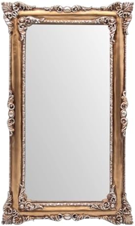 JANDERART Small Vintage Mirror 8x14 for Wall or Desk, Antique Bronze | Antique Ornate Decorative Mirror, Vanity Makeup, Resin Frame