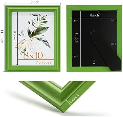 VIOLABBEY 8x10 Picture Frame Set of 4, 8 x 10 Colorful Frame Modern Style