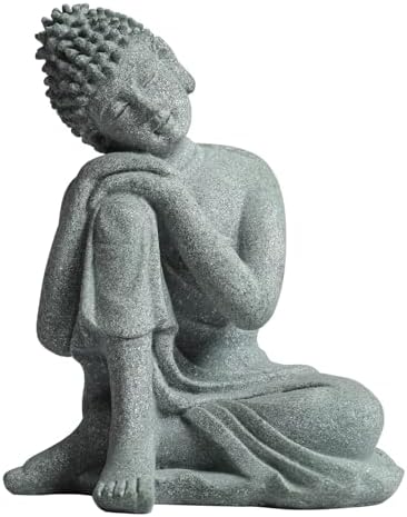 Little Buddah Statue for Home Indoor Aquarium,Meditation Sitting Buddha