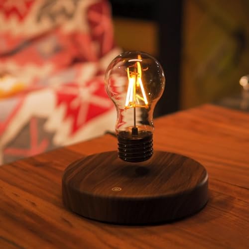 Levitating Floating Light Bulb, Magnetic Levitation Wireless Bulb Lamp