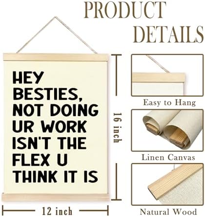 CGBHW Funny Classroom Poster Hanger Frame 12x16 Inch, Classroom Nurse Office Must Haves Posters Wall Art Hanging Decor for Middle High School Decoration, Funny Teacher Nursing Student Gifts