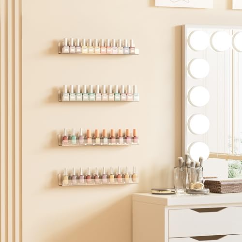 upsimples 10 Pcs 12" Clear Acrylic Shelves, Small Shelf for Wall Display