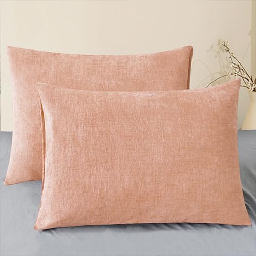 CaliTime Decorative Standard Throw Pillow Covers 26 X 20 Inches Dusty Pink
