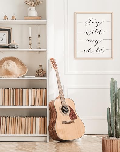 Stay Wild My Child Art Print - Unframed - 8x10 | Inspirational and Motivational Quote for Kids' Room | Perfect for Adding a Touch of Adventure and Encouragement to Your Child's Bedroom or Playroom