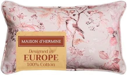 Maison d' Hermine Throw Pillow Covers 100% Cotton (12" x 20" - Pack of 1)
