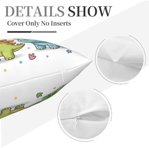 Cute Dinosaur Throw Pillow Cover