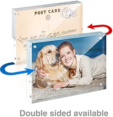 TWING 5x7 Acrylic Frame 3 Pack,20MM Thicker Frameless Clear Picture Frames