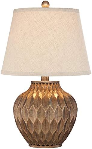Buckhead 22" High Table Lamp Warm Bronze Brown Accent Geometric Urn