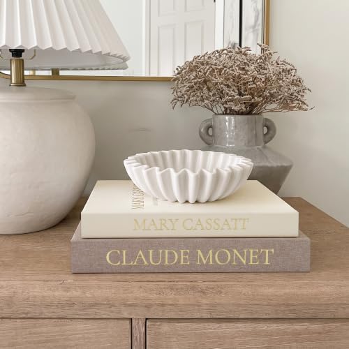 2pc Linen Decorative Faux Book Box Set with Hidden Storage