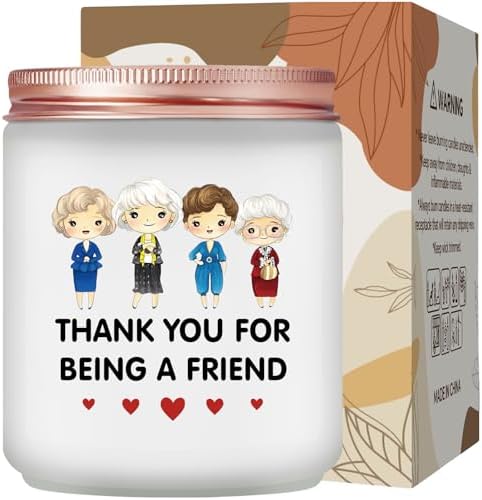 Maybeone Golden Girls Merchandise - Friendship Gifts for Best Friend,Thank You for Being a Friend, 7 Oz Golden Girls Lavender Candle