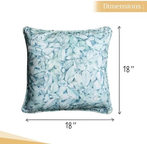 Maison d' Hermine Throw Pillow Covers 100% Cotton (18" x 18" - Pack of 1)