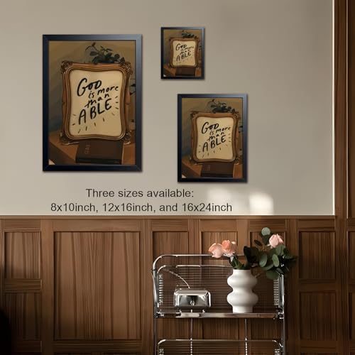 Wood Framed Christian Wall Art, Christian Inspirational Girl Room Wall Decor Picture, Jeremiah 29:11 Bible Verse Canvas Print Print Painting, for Living Room Bedroom Office 16x24 Inch