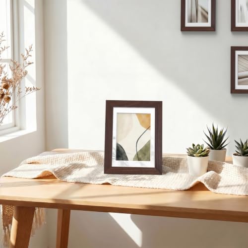 Vittanly 4x6 Picture Frames Set of 5, Wall Mount or Tabletop Display