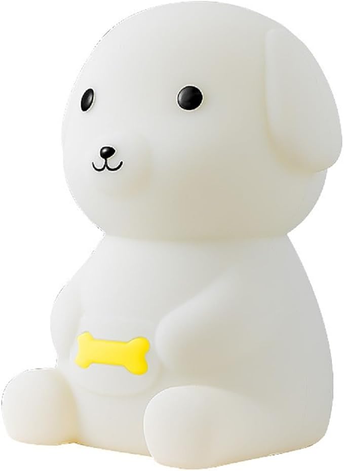 Puppy Night Light Dog Lamp 7 Colors & 2 Brightness 20/40min Timer