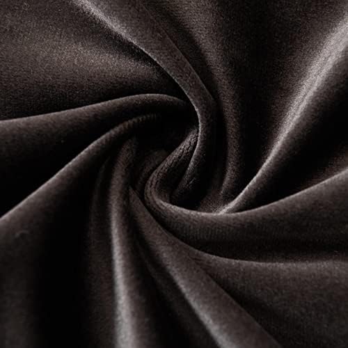 JUSPURBET 12x20 Lumbar Velvet Throw Pillow Covers Set of 2,Coffee