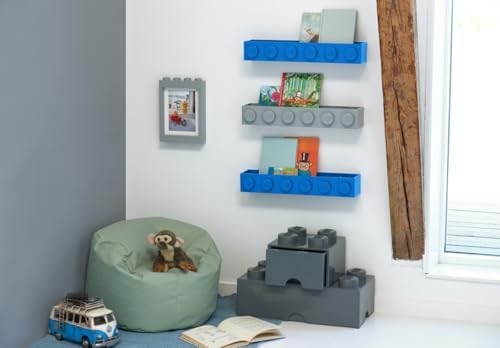 Room Copenhagen LEGO Book Rack Wall Shelf 18.9 in Black