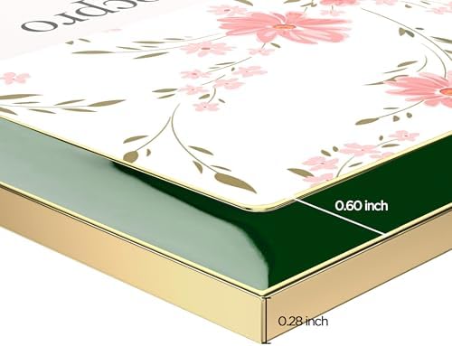 eletecpro 2.5x3.5 Enamel Picture Frame with Real Glass Cover, Green, 2-Pack