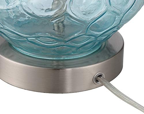 360 Lighting Dylan 27 1/2" Tall Table Lamps Set of 2 Blue Glass Coastal