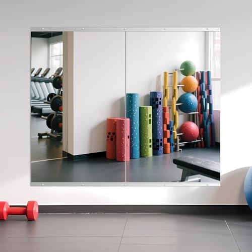 Home Gym Mirror for Wall, 48" x 28" x 2PCS Frameless Full Length Mirror | Tempered Glass, Large Workout Mirrors, for Home Gym, Dance Studio, Yoga Room, Garage Gym