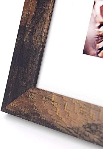 brown 5x7 Picture Frame set of 3,Display 5x7 without Mat or 4x6 with Mat