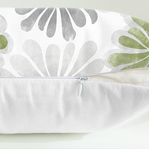 CaliTime Decorative Couch Throw Pillow Covers, 16 X 16 Inches, Sage Green