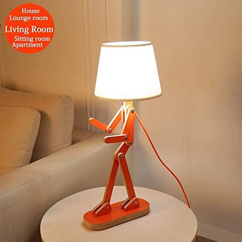 Orange Floor Lamp and Kids Table Lamp