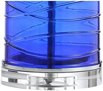 JONATHAN Y Cole 27.5" Fused Glass Table Lamp, Cobalt, Set of 2