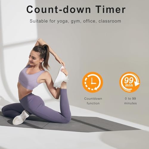 JALL 16" Large Digital Wall Clock with Remote, Back to School Classroom, Gift for Student Teacher, Big LED for Seniors, Auto Dimming, 8 RGB Colors, Night Light, Timer, Temperature for Living Room