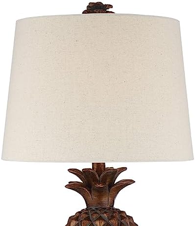 Paget 23 3/4" High Table Lamps Set of 2 Brown Pineapple Accent Coastal