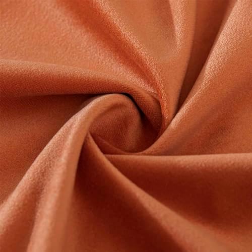 Throw Pillow Covers Set of 2 Velvet Cushion Covers 14x14,Burnt Orange