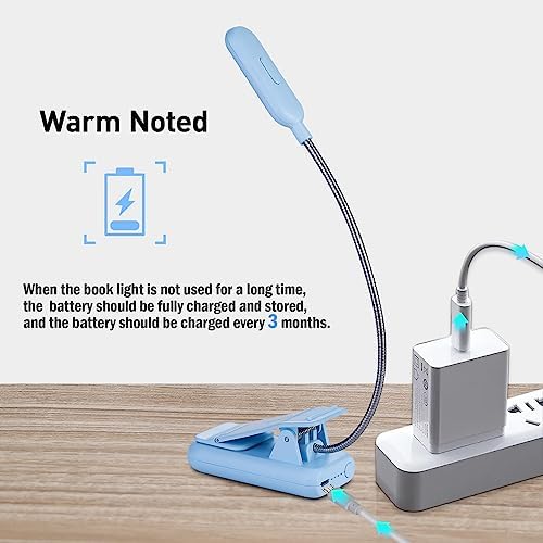 VAVOFO Rechargeable Reading Light, Clip on Book Light for Reading in Bed