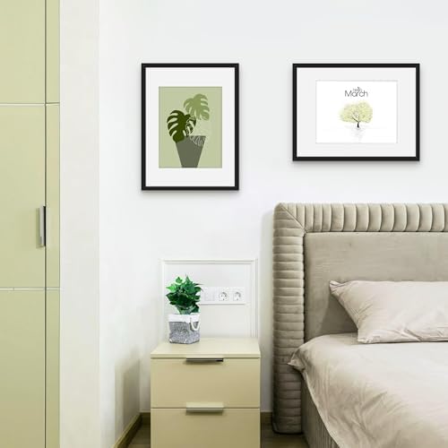 Picrit 12x16 Picture Frame Set of 12, Modern Gallery Wall Frames, Black