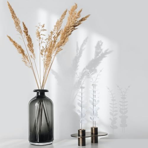 White Eucalyptus Stems Faux Eucalyptus Leaves for vase White Flowers for Wedding Bouquet Centerpiece Flower Floral Arrangement Home Decoration (36, White)