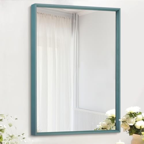 AAZZKANG Wall Mirror with Metal Frame Rectangle Modern Mirrors 20"x16" Decorative Bedroom Bathroom Wall Decor