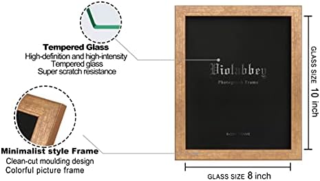 VIOLABBEY 8x10 Picture Frames Set of 4, Colorful Photo Frame Modern Style