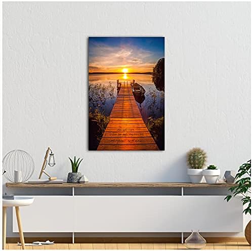 A&T ARTWORK I Love You Every Step Every Day Canvas Prints Gift Couple's Names and the Date Gift for Anniversary,Valentine's day,Wedding. 36X24 inches