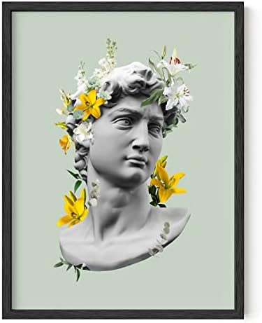 HAUS AND HUES Sage Green Wall Art – Aesthetic Green Room Decor, Vintage Botanical Prints, Minimalist Posters for Bedroom or Dorm (Unframed, 12x16)