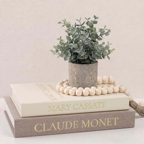 2pc Linen Decorative Faux Book Box Set with Hidden Storage
