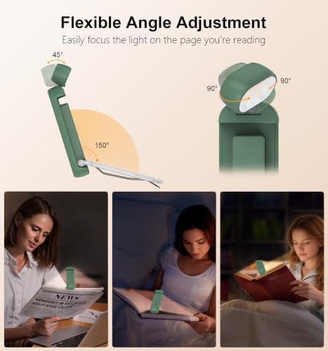 Gritin Reading Light, Rechargeable Book Light for Reading in Bed