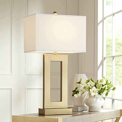 Marshall 30" Large Table Lamp Gold Modern Finish Open Rectangle Luxury