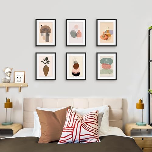 Picrit 10x14 Picture Frame Set of 12, Modern Gallery Wall Frames, Black