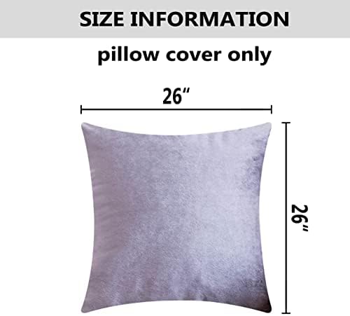 Home Brilliant 26x26 Euro Shams Modern Decorative Large Throw Pillow Covers for Bed Room Car Chairs Lady Teen Housewarming, Set of 2, 26x26 inches(66cm x 66cm), Lilac