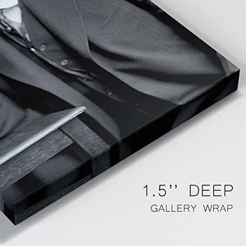 Renditions Gallery Warren G. Harding Presidental Portrait Wall Art, Premium Gallery Wrapped Canvas Decor, Ready to Hang, 48 in H x 32 in W, Made in America Print