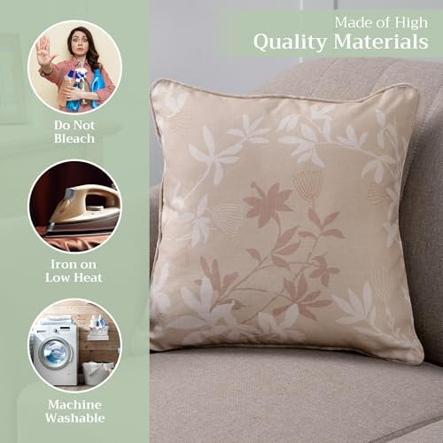 Maison d' Hermine Throw Pillow Covers 100% Cotton (18" x 18" - Pack of 1)
