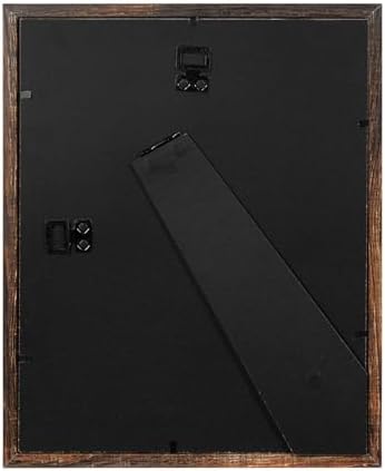 Wooden Brown 8x10 Picture Frame set of 4, Display 8x10 without Mat Wall Gallery Photo Frames