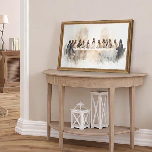 Fantasy Artists The Last Supper Christian Wall Art – Sacred Biblical Scene of Jesus and the Twelve Apostles, Reverent Religious Artwork for Church, Prayer Room & Faith-Centered Home,20W X 30H