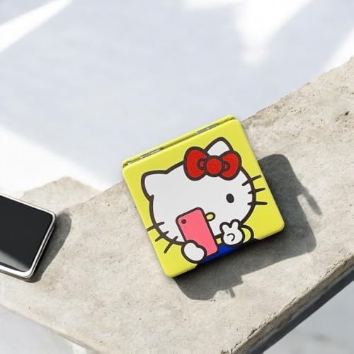 KOZUKI Kitty Compact Mirror Kitty Mirror Pink Compact Mirror Pink Magnifier Mirror Carry Out Mirror Make up Mirror (Selfie)