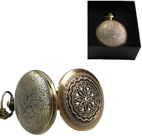 Black Obsidian Scrying Mirror, Obsidian Feng Shui Mirror, Witches Mirror Presents, Witchcraft kit Divination Tools (Pocket Watch-A)